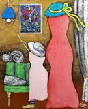 Silvano D'orsi, Madre e figlia (dal ciclo metafisico), 2011