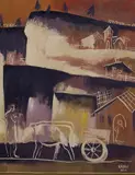 Béla Kádár, Carro di buoi nel paesaggio