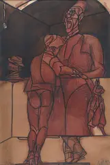 Figure by Valerio Adami, offered Dec 2011