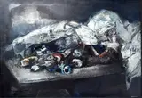 Renzo Vespignani, Natura morta con tubetti di colore