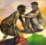 La spiaggia by Renato Guttuso, 1953, offered Dec 2011