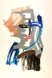 Roy Lichtenstein, The Mask. Brushstroke Figures, 1989