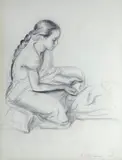 Emilio Ambron, Ragazza con specchio
