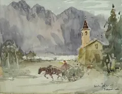 Lago Trasimeno by Giulio Falzoni, 1953, offered Nov 2011