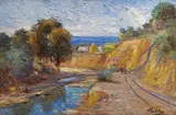Rutilio Muti, Paesaggio con lago