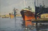 Angiolo Volpe, Barche all'ormeggio
