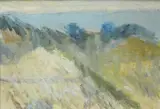 Mario Marcucci, Paesaggio, oil on cardboard