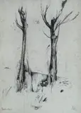 Pietro Annigoni, Alberi e figure