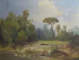 Henry Marko', Paesaggio con stagno