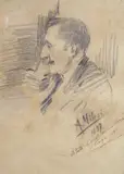 Alessandro Milesi, Ritratto del maestro Antonio Scarpa