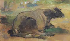 Mucca by Silvio Bicchi, Fima in basso a destra., offered Nov 2011