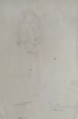 La visita by Egisto Ferroni, pencil on paper, offered Nov 2011