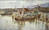 Attilio Pratella, Pescatori sulla spiaggia