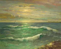 Marina by Ivan Konstantinovich Aivazovsky, 1891, offered Nov 2011