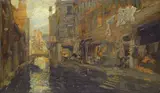 Guglielmo Ciardi, Canale a Venezia