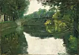 Lesser Ury, Fußsteg am Landwehrkanal (Lützow-Brücke, Berlin)