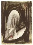 Fritz Winter, Triebkräfte der Erde, 1944, Öl und Monotypie auf dünnem halbtransparenten Papier