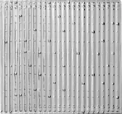 Heinz Mack, Ohne Titel (Lichtrelief), 1958, Aluminiumrelief auf Hartfaser