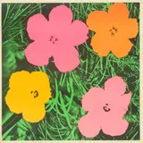 Flowers by Andy Warhol, 1964, Farboffsetlithografie auf Papier, sold Nov 2024