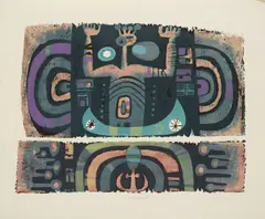 Water King by Oldřich Jelínek, 1968, lithography, paper, sold Mar 2025