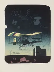 Trial by Oldřich Jelínek, 1980, lithography, paper, sold Mar 2025