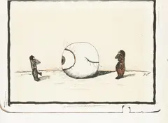 Jiří Šalamoun, Are You There?, 1980, lithography, paper