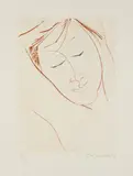 Ota Janeček, Sleeping Girl II, 1987, etching, paper