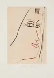 Ota Janeček, Portrait of a Girl, 1983, drypoint, paper