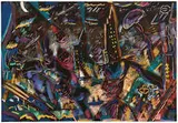 Carlos Almaraz, Laughing and Crying, 1987, Color screenprint on paper