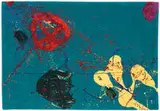 Rug by Sam Francis, 1990, Woven wool, sold Mar 2015