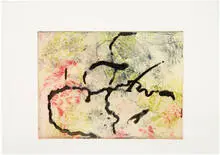Ed Moses, Untitled (2), 1993, Watercolor on paper; etching on paper