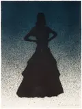 Ed Ruscha, Bailarina (from Portfolio California), 1988, 3-color lithograph on Guarro paper