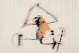 John Altoon, Untitled, c. 1965, Ink and water-based media pastel on illustration board