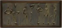 Robert Graham, Untitled (Duke Ellington) V, 1989, Cast copper bas-relief with unique patina