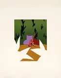 Ken Price, Kauai Crab Cup & Hermit Crab Cup (2), 1972, 18-color and 14-color screenprint on J. Green Mouldmade paper