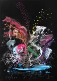 Jean Tinguely, Fontaine Jo Siffert (from Eight by Eight to Celebrate the Temporary Contemporary Portfolio), 1984, Color screenprint on paper