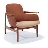 Easy chair and settee (2) by Finn Juhl, 1953, Niels Vodder, sold Mar 2015