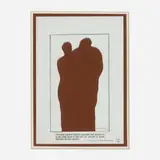 Announcement for the Doors Exhibition by Marcel Duchamp, 1968, acetate cutout, sold Oct 2022