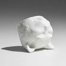 Kiki Smith, Cat, 1999, cast porcelain with glazed interior