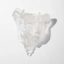 Tail by Kiki Smith, 1997, kiln-cast lead crystal, sold Oct 2022