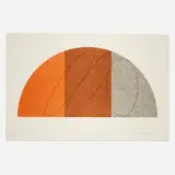 Robert Mangold, Semi-Circle I (from Semi-Circle Series), 1995, lithograph in colors on Somerset