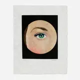 René Magritte, L'Oeil (from the Le Lien de Paille portfolio), 1968, etching and aquatint in colors on Japon nacré