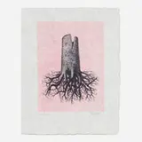 René Magritte, La Folie Almayer (from the Le Lien de Paille portfolio), 1968, etching and aquatint in colors on Japon nacré