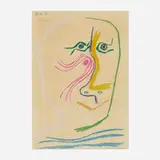 Homage à René Char by Pablo Picasso, lithograph in colors, sold Oct 2022