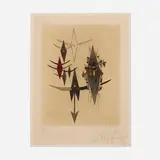 Wifredo Lam, Croiseur Noir III, 1972, etching and aquatint in colors