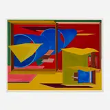 Al Held, Pachinko, 1989, woodcut in colors