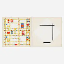 Piet Mondrian, Broadway Boogie Woogie; Foxtrot A (two works from A Portfolio of Ten Paintings), screenprint in colors