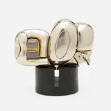 Mini Zoraida by Miguel Ortiz Berrocal, 1969-1970, nickel-plated zamak, brass ring with moonstone, acrylic, sold Oct 2022