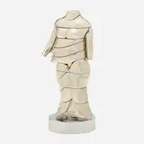 La Mini Cariatide by Miguel Ortiz Berrocal, 1968-1969, nickel-plated zamak, brass, sold Oct 2022