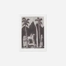 Waterfall by Carlos Almaraz, 1984, etching and aquatint, sold Oct 2022